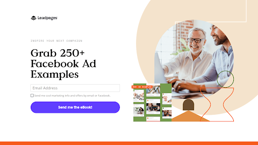 ตัวอย่างหน้า Landing Page ของ Leadpages