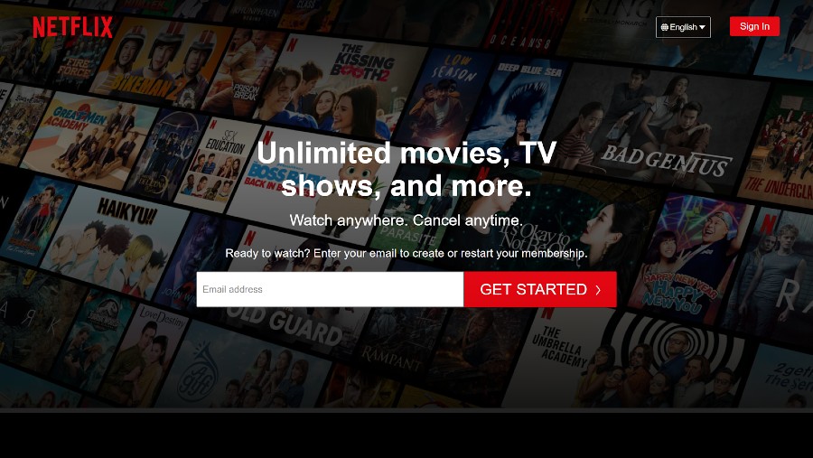 Netflix Landing Page