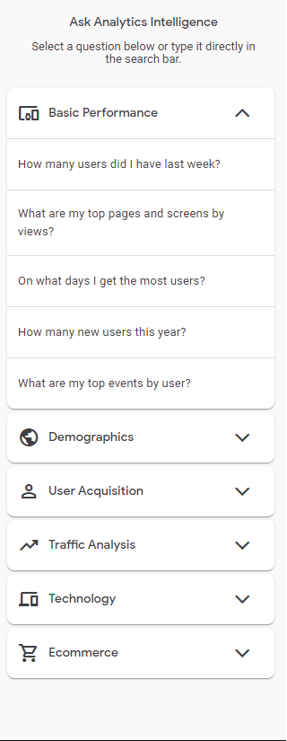 Google Analytics Intelligence