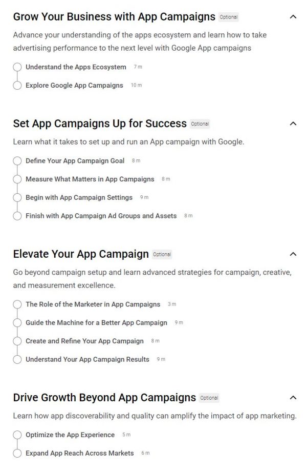 Google App Ads Certification Outlines Google App Ads Certification Outlines