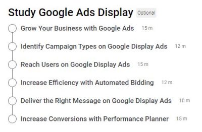 Google Display Ads Certification Outlines Google Display Ads Certification Outlines