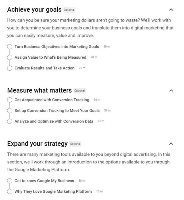 Google Ads Measurement Certification Outlines Google Ads Measurement Certification Outlines