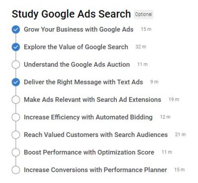 Google Search Ads Certification Outlines Google Search Ads Certification Outlines