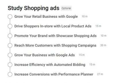 Google Shopping Ads Certification Outlines Google Shopping Ads Certification Outlines