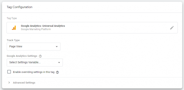 การตั้งค่าต่าง ๆ ของ Google Analytics Tag ผ่านทาง GTM