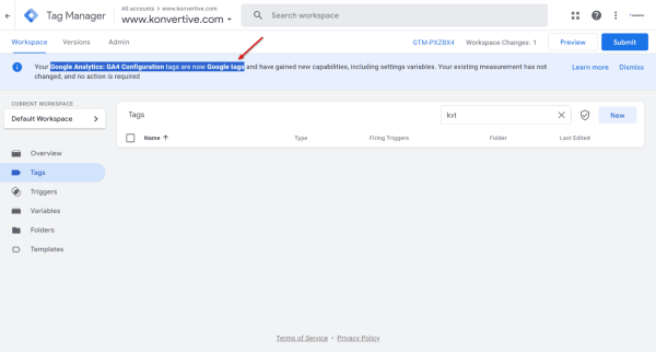 Google Analytics: GA4 Configuration Tag เปลี่ยนเป็น 'Google Tag'