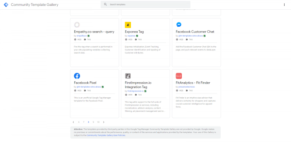 gtm-template-gallery Google Tag Manager Template Gallery