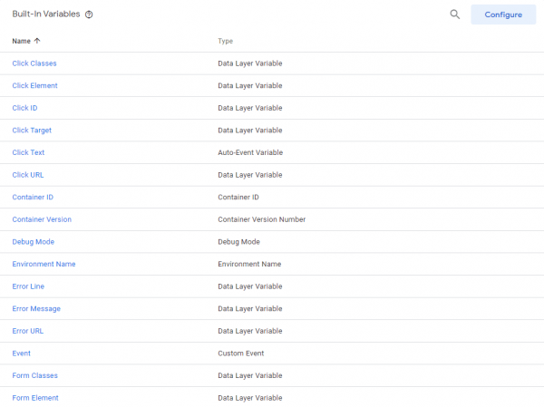 gtm-variables Variables ต่าง ๆ ใน GTM